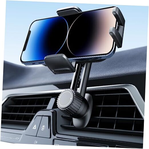 Vent Phone Mount for Car – Non-Blocking Universal Black Phone Holder  