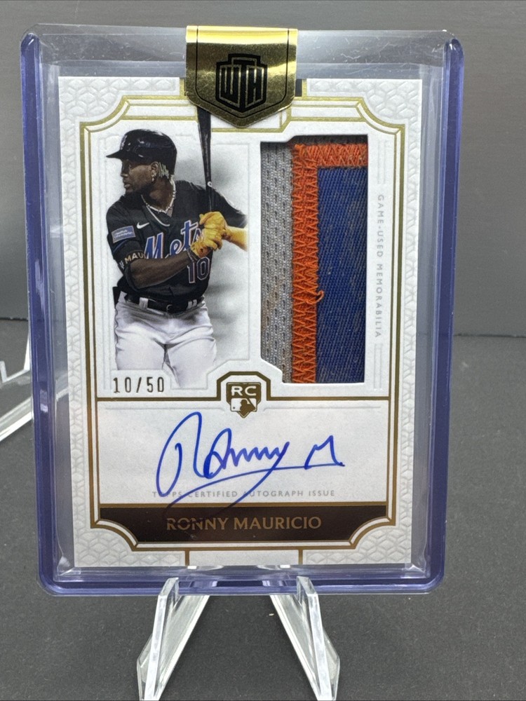 2024 Definitive Ronny Mauricio RPA 10/50 🔥Jersey Match Game Used Patch🔥