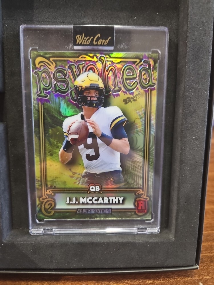 J.J. McCarthy (49/50) #AP-JM 2023 Wild card Alumination Psyched