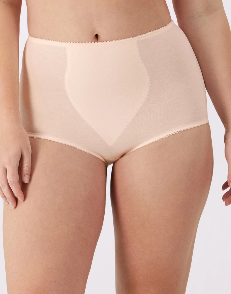 Bali Shaping Brief 2-Pack Women's Light Control Tummy Panel Full Bottom Coverage