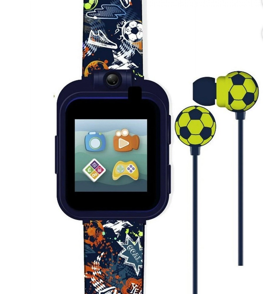 New Sealed Boys Blue Sports Earbuds & Smartwatch Combo