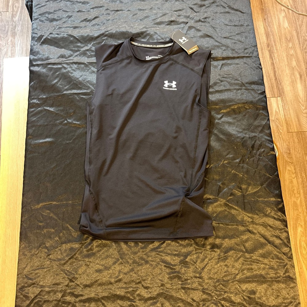 Under Armour Men's HeatGear Armour Sleeveless Compression Shirt (L)