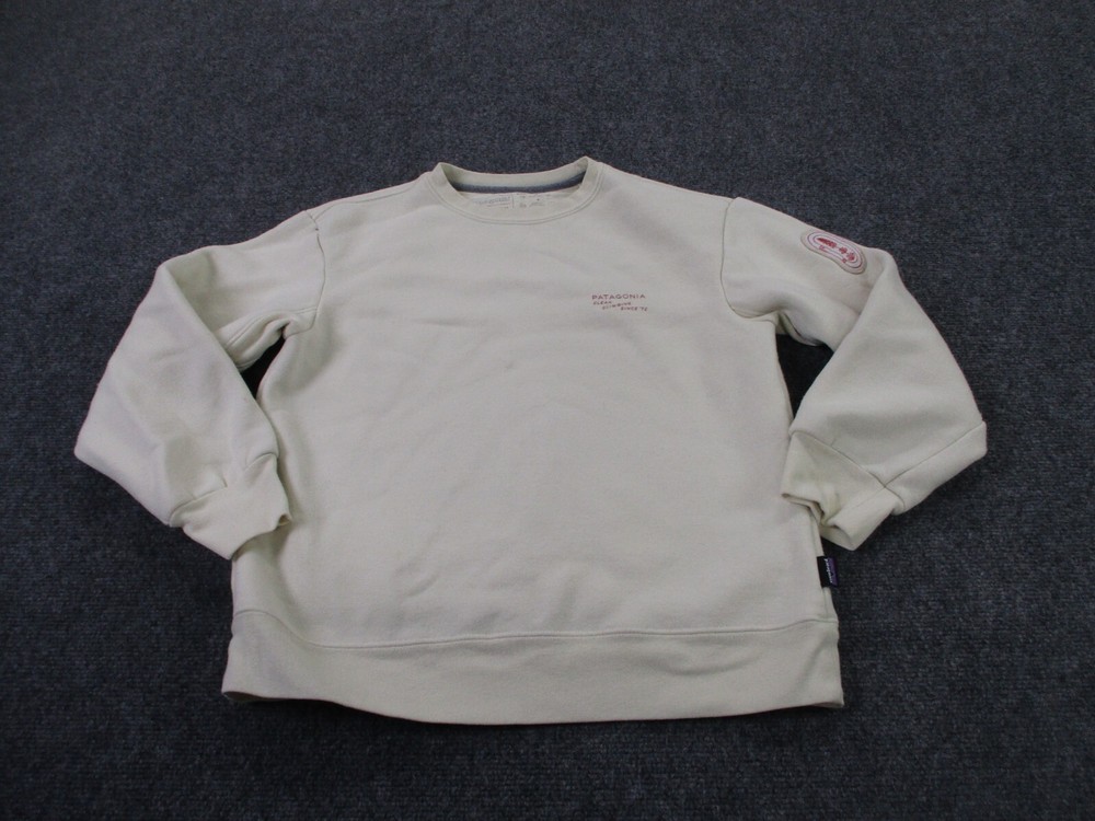 Patagonia Men XS Sweatshirt with Climbing Patches Hiking Pullover