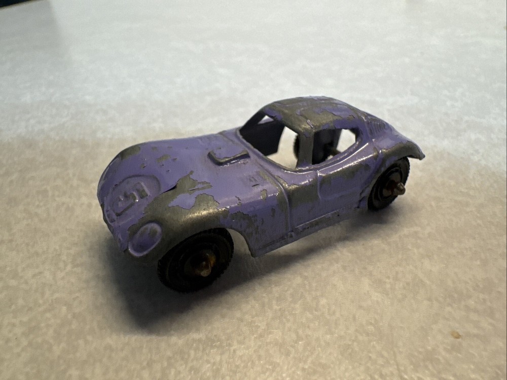 Tootsie Toy 1960s Chevy Cheetah Die Cast Race Car #5 ~ Vintage Blue USA 244