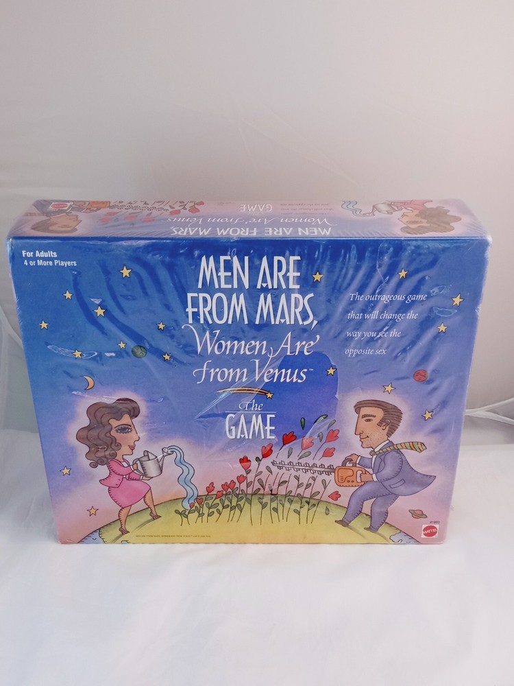 Men Are From Mars Women Are From Venus Board Game Mattel 1998 Factory Sealed