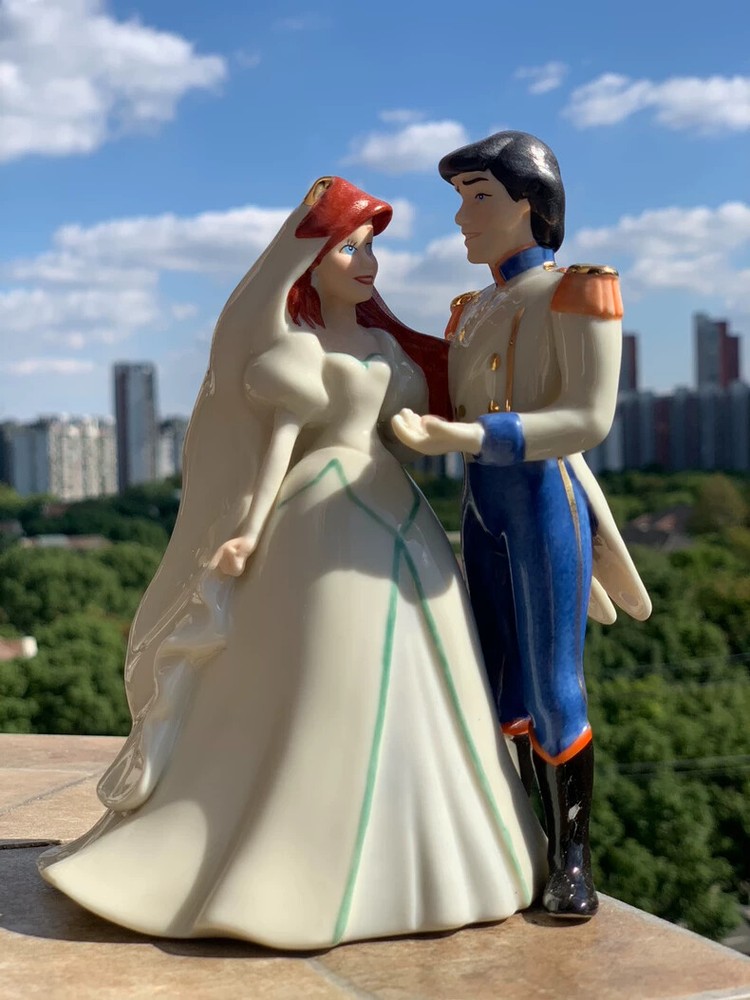 Lenox Disney Mermaid Ariel And Prince Eric Statue Collectible Figurine Sculpture