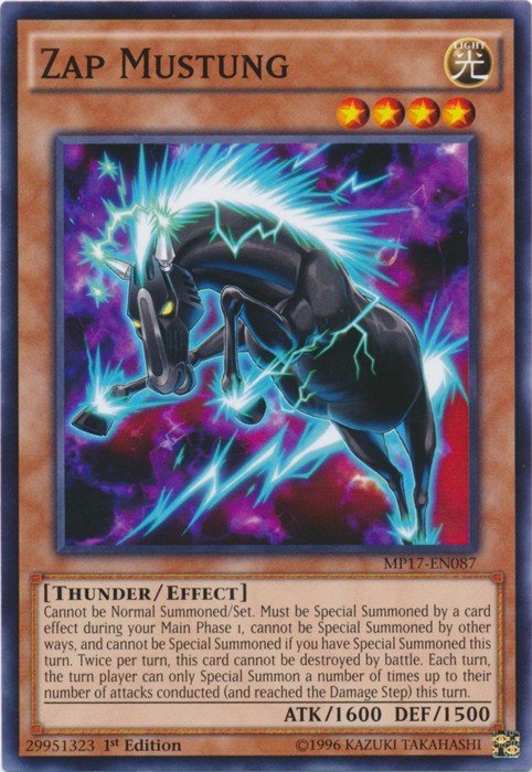 Zap Mustung MP17-EN087 Common 1st Edition Lightly Played