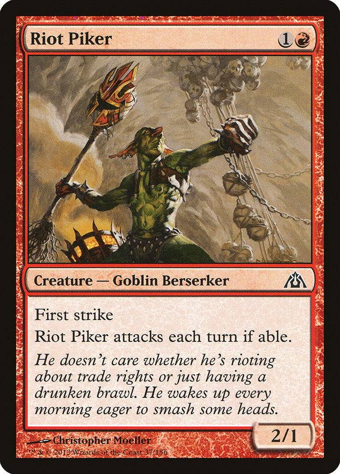 Riot Piker (037) Dragon's Maze DGM MTG Magic