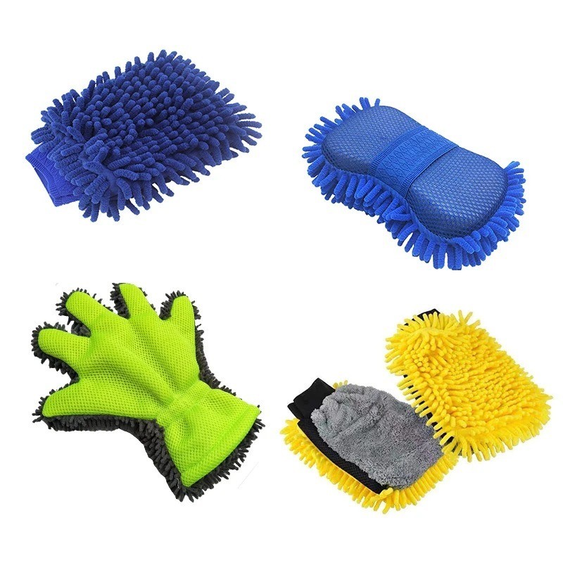 Car Wash Washing Microfiber Chenille Mitt Auto Cleaning Glove Dust Washer
