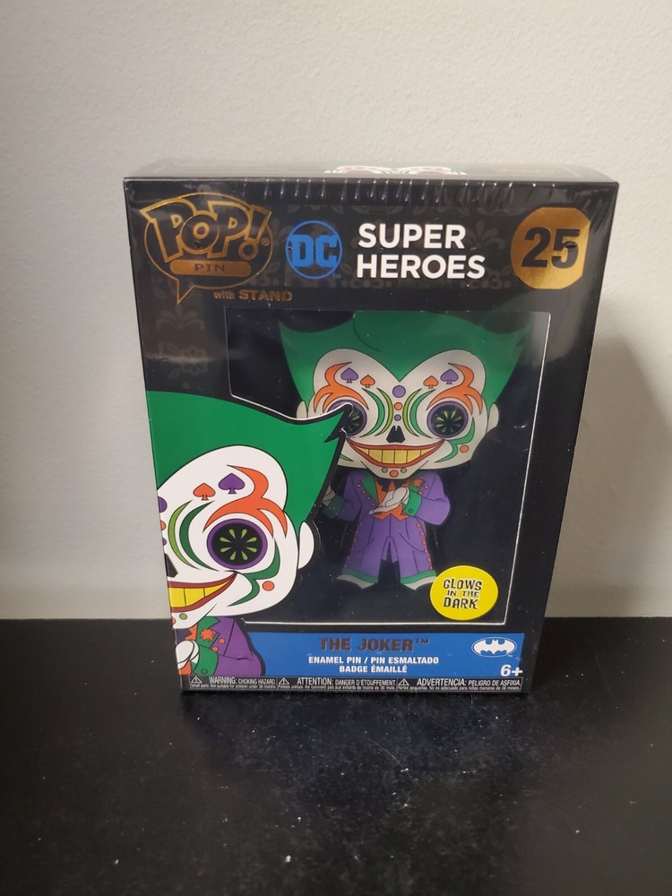 Funko Pop!: Pin: DC Super Heros: The Joker #25 (Glows In The Dark)