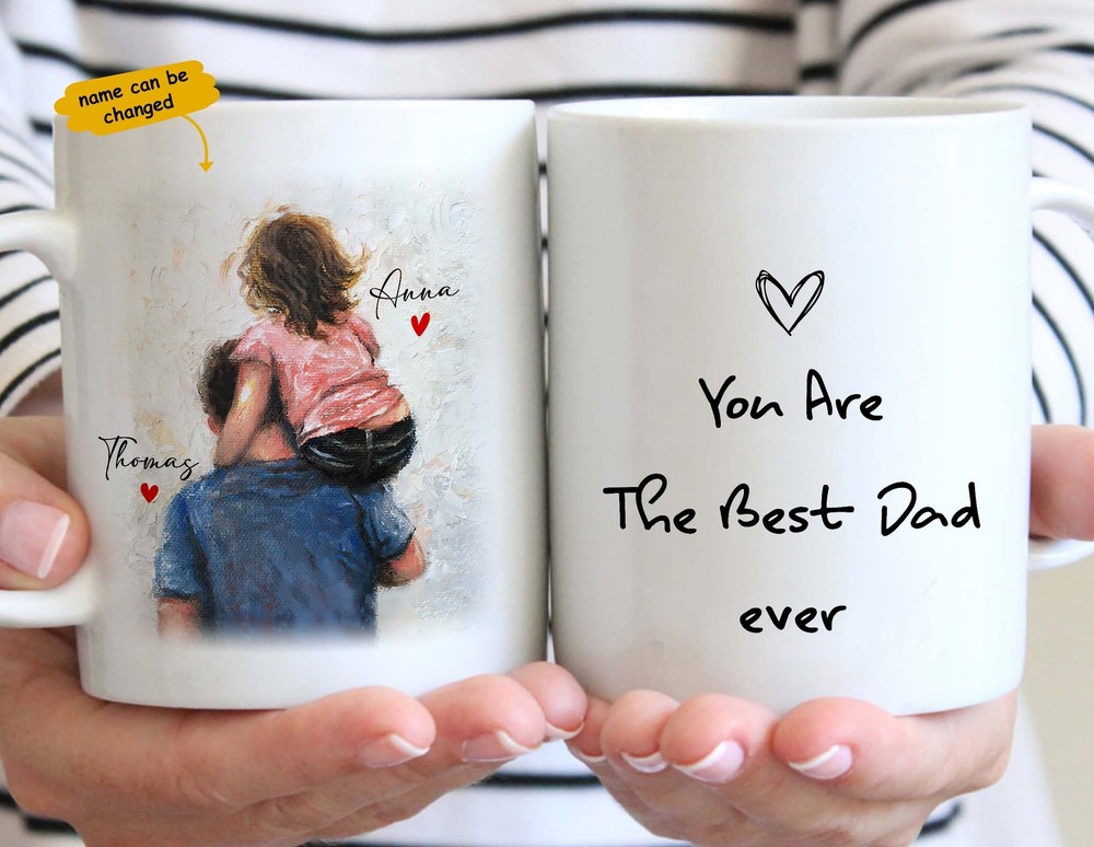 Personalized Dad And Daughter Mug Best Dad Ever Mug Dad Mug Dad Coffee Mug Best