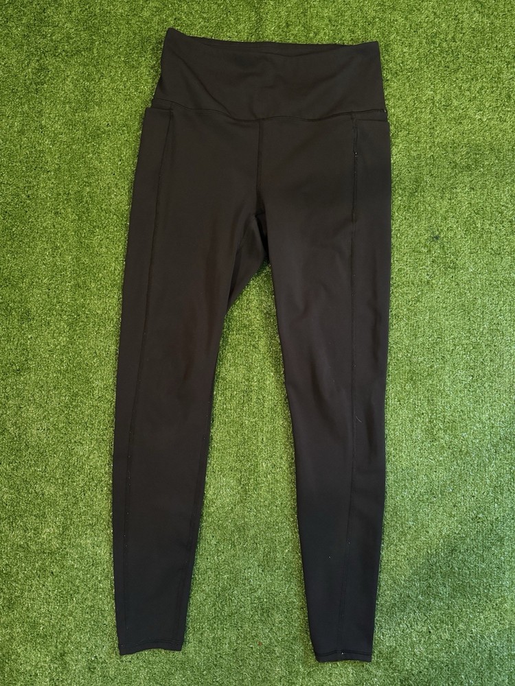 SPYDER Active Fleece Lined Leggings Womens Black Athletic Performance Size M
