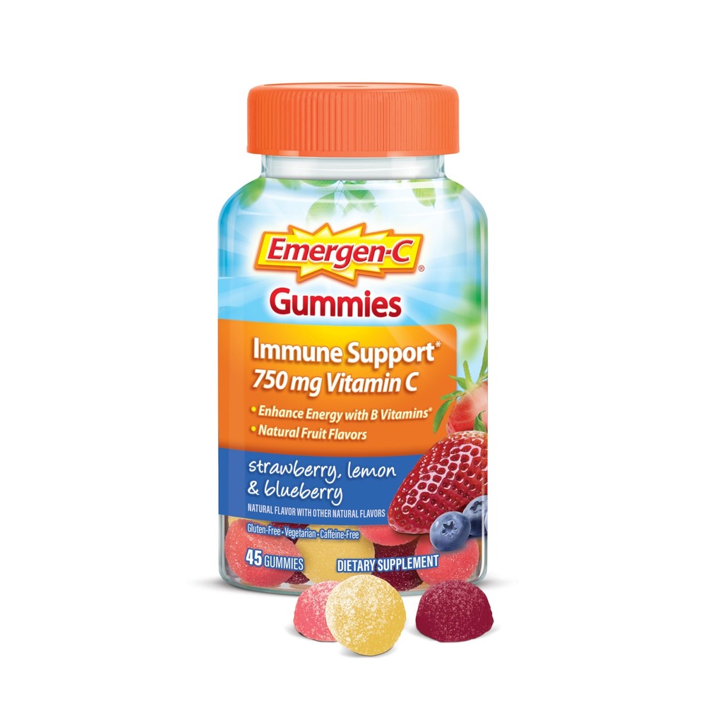 750mg Vitamin C Gummies for Adults, Immune Support Gummies, Gluten Free, Stra...