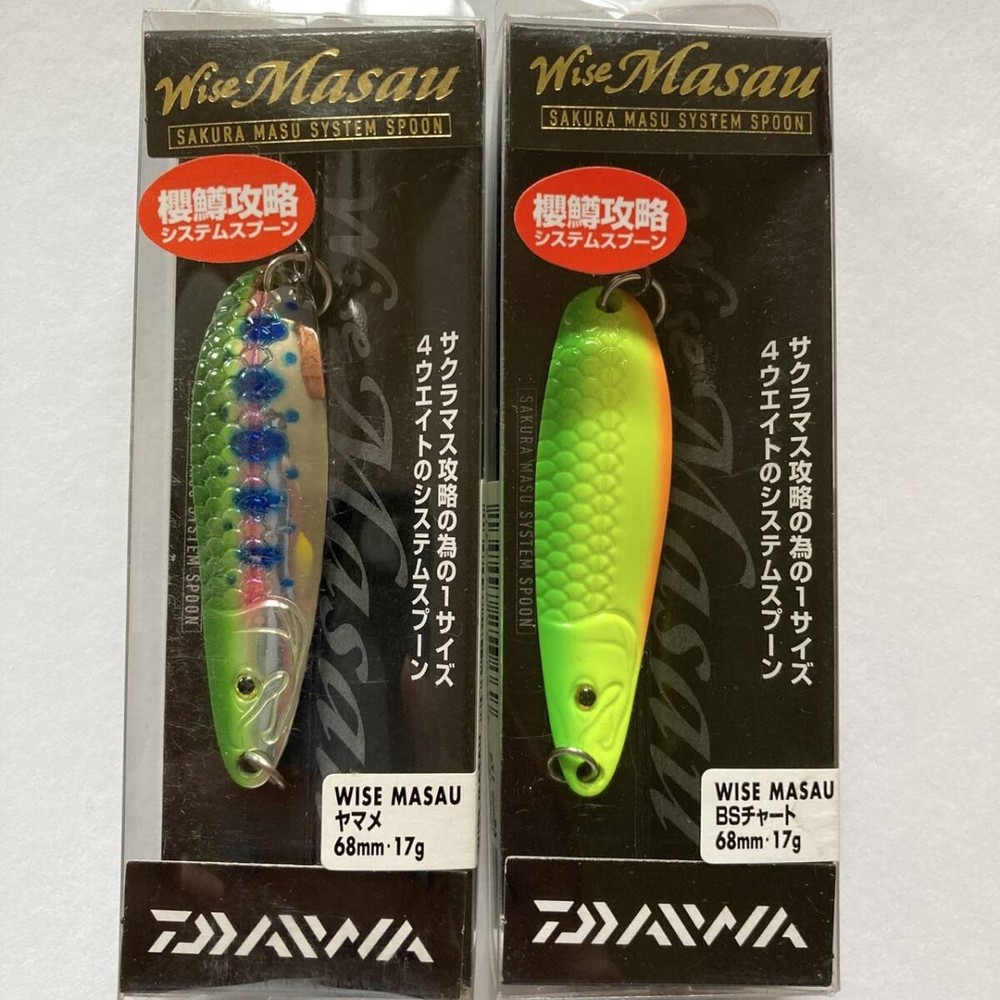 Daiwa WiseMasa 17g Yamame Trout Spoon Lure 2-Pack Realistic Fish Design