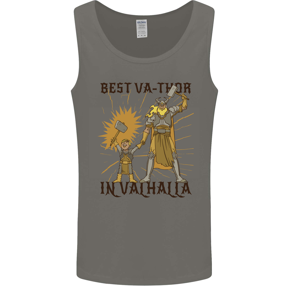 Best Va Thor in Valhalla Viking Fathers Day Mens Vest Tank Top
