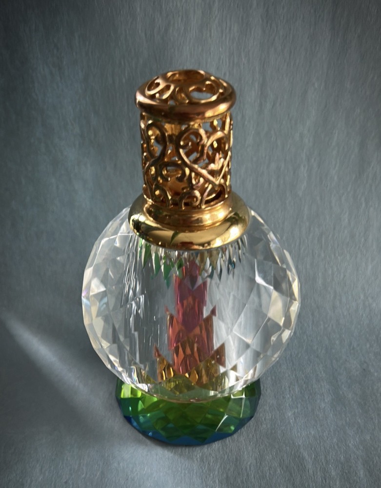 Art Deco Crystal Prism Reed Diffuser Oil Lamp with Fragrance