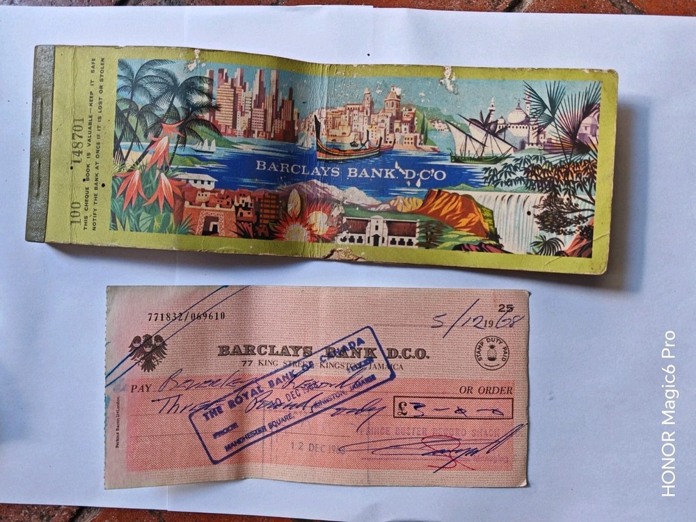 1968 Prince Buster Barclays Bank Cheques