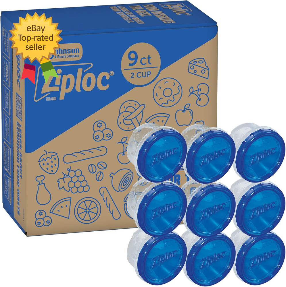 Brand Twist N Loc Food Storage Containers Leak Resistant Design Small Round 9 Co