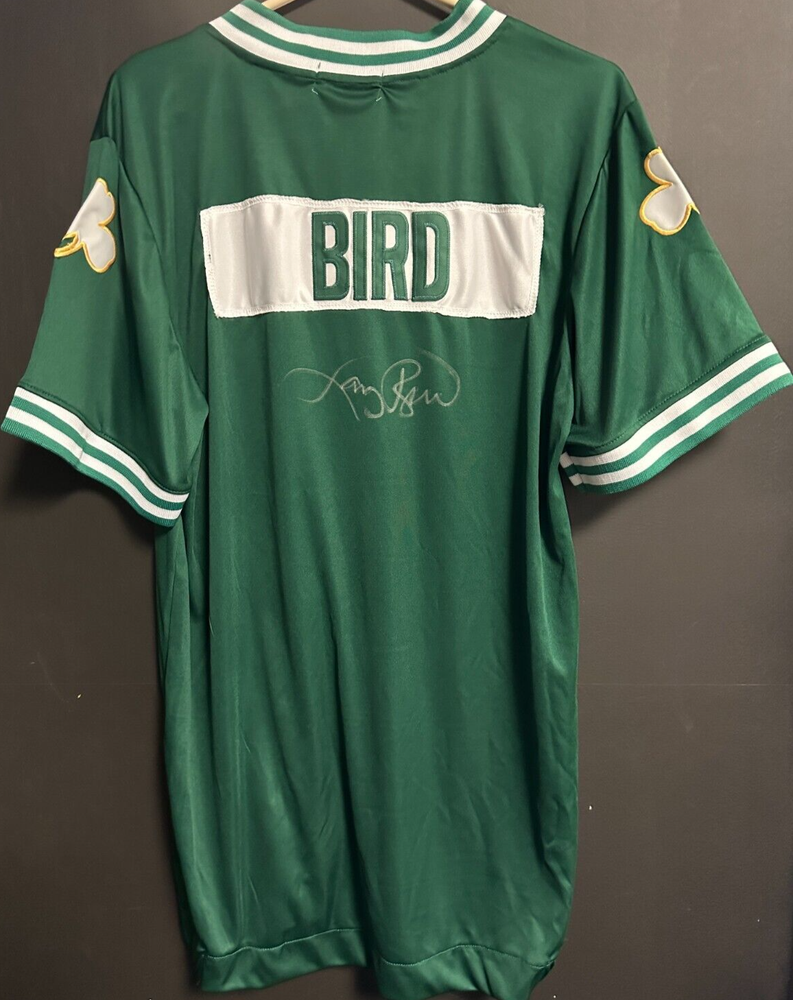 1983-84 Larry Bird Signed Boston Celtics Hardwood Classics Warm-Up Jacket PSA