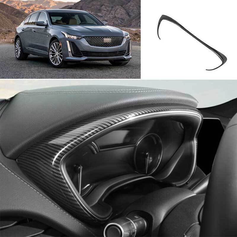 For Cadillac CT5 2020-24 Carbon ABS Dash Instrument Speedometer Panel Frame Trim