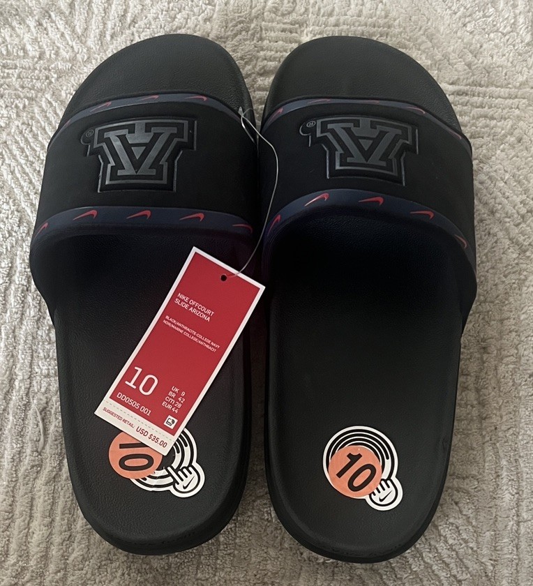 Nike Offcourt Arizona Wildcats Sandals Slides Men Size 10