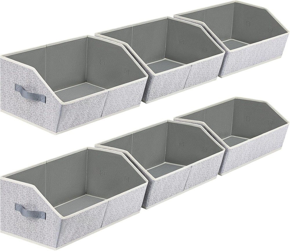 Closet Organizers Bins 6 Packs - Large Shelf -6 Pack, Blended