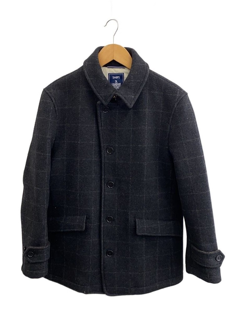 Ships Peacoat/L/Wool/Blk/114-45-0040/Hamilton Lambswool 7723