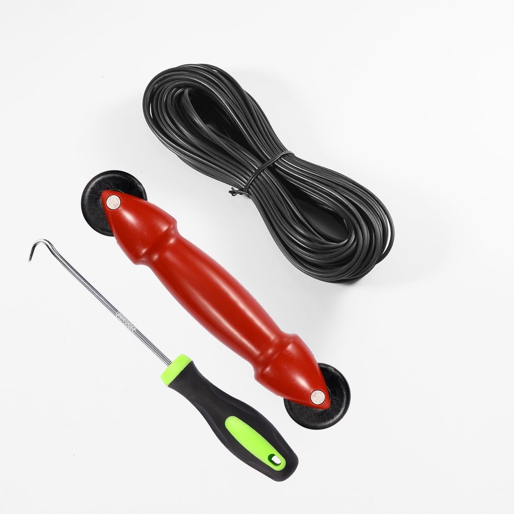 Screen Repair Kit with 100ft Spline, Roller Tool & Replacement Mesh  