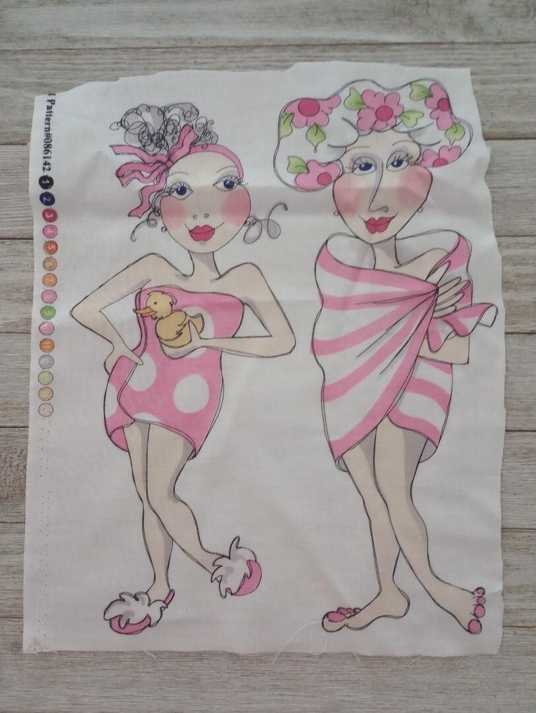 loralie bathettes fun fabric length piece 11 x 9 inch 2 ladies new