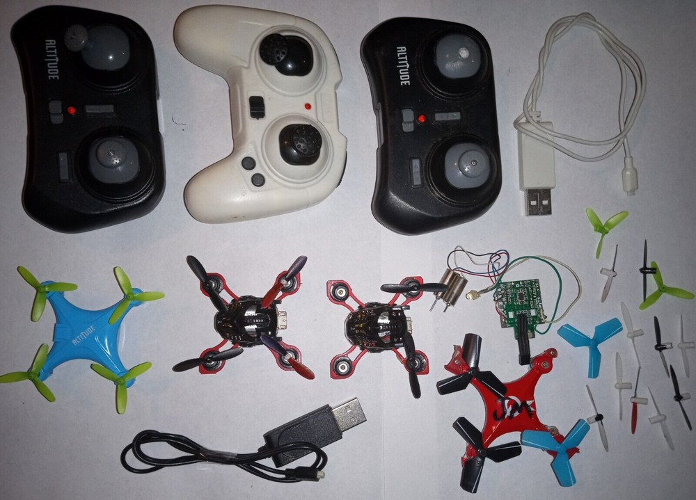 Mini Drone Parts & Controllers Mixed Lot Altitude-Q1+ untested - used Free Ship