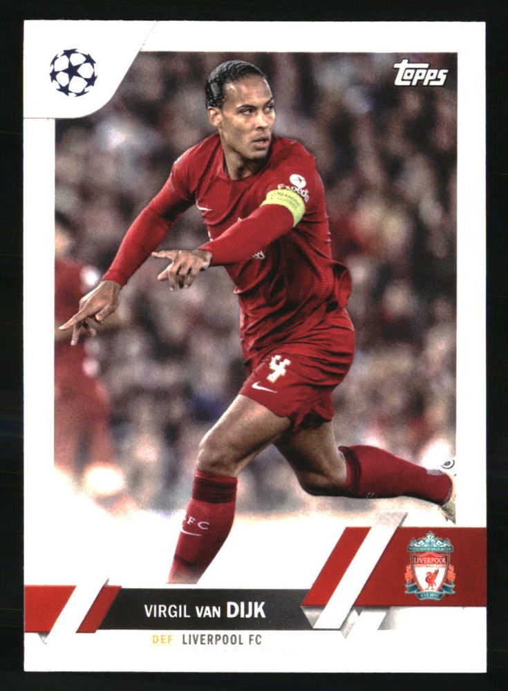 Virgil van Dijk 2022-23 Topps UEFA Club  1st Edition #130 SOCCER Card