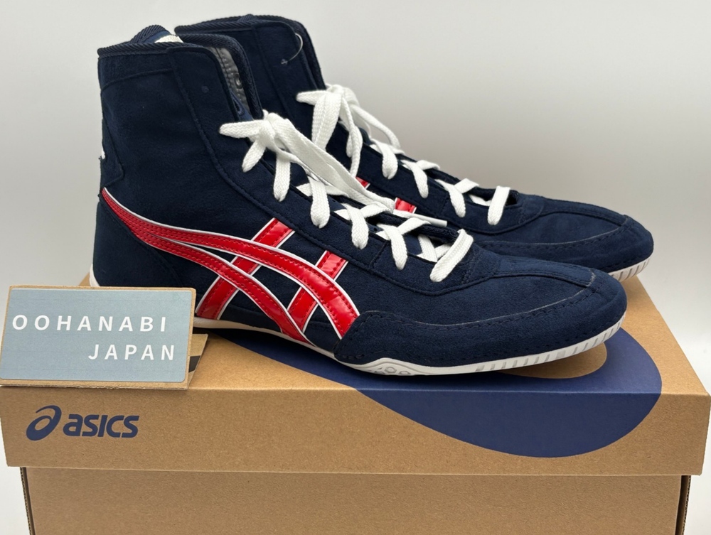 ASICS EX-EO Wrestling Boxing Shoes 1083A001 TWR900 New model Navy Red White NEW