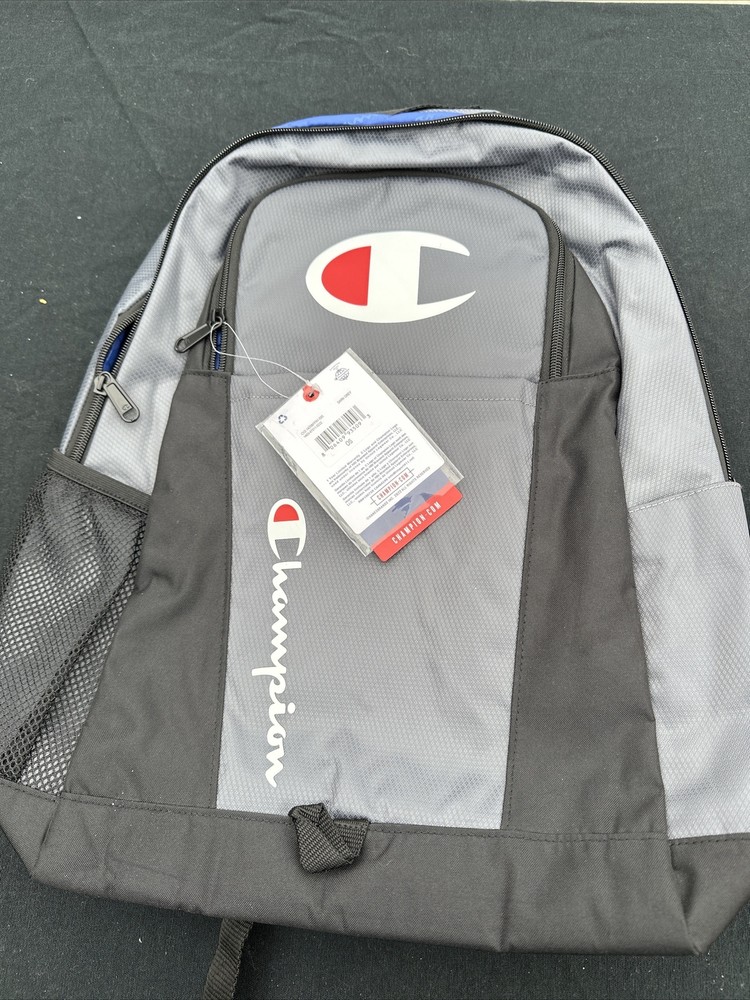 Champion Dark Gray Laptop Backpack for School Work and Travel  -image