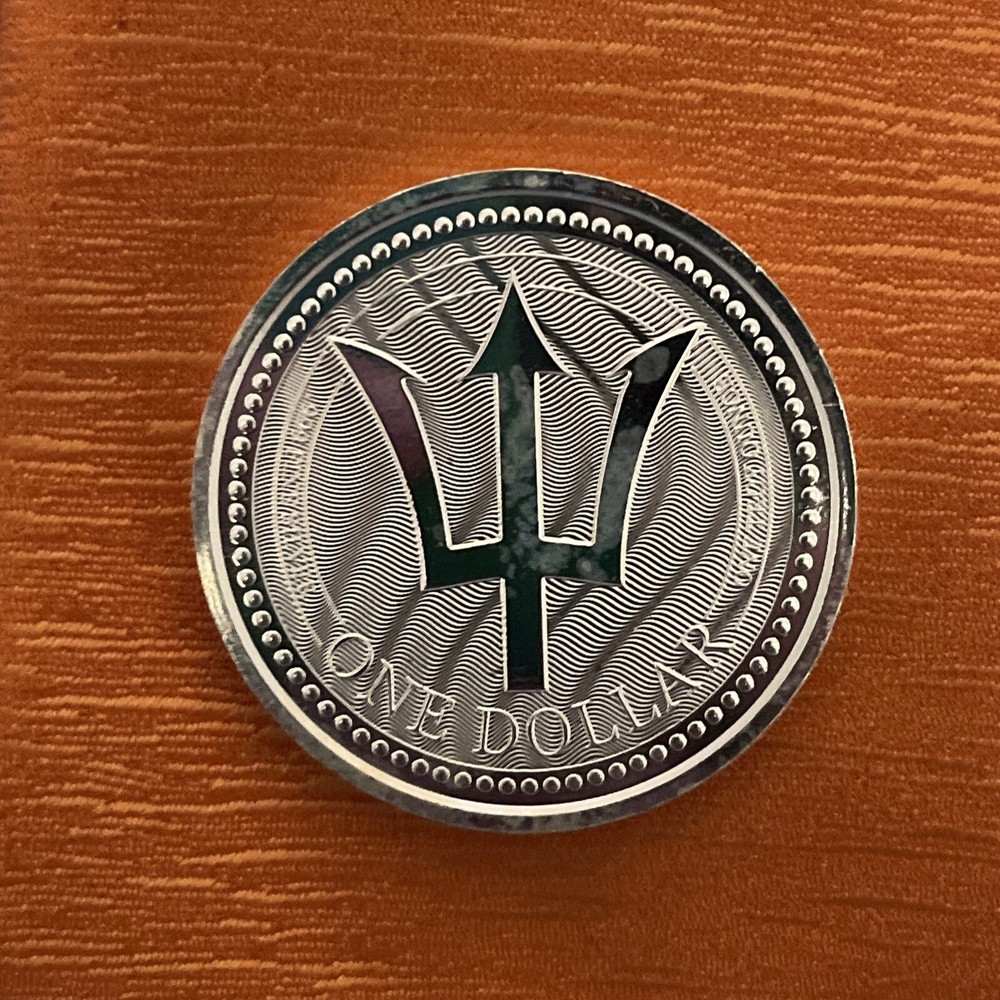 2017 Barbados 1 oz .999 Fine Silver Trident