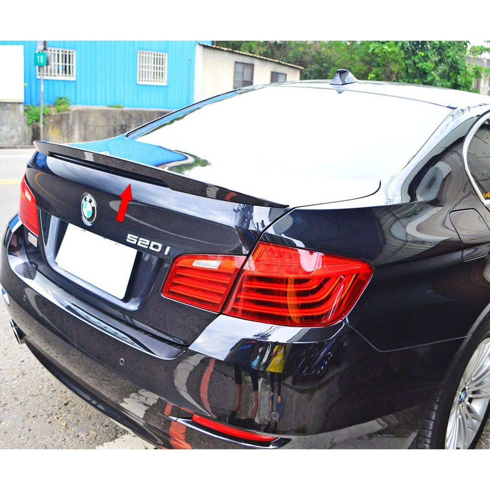 Fit For BMW F10 5 Series Sedan High Kick P Style Unpainted Trunk Spoiler