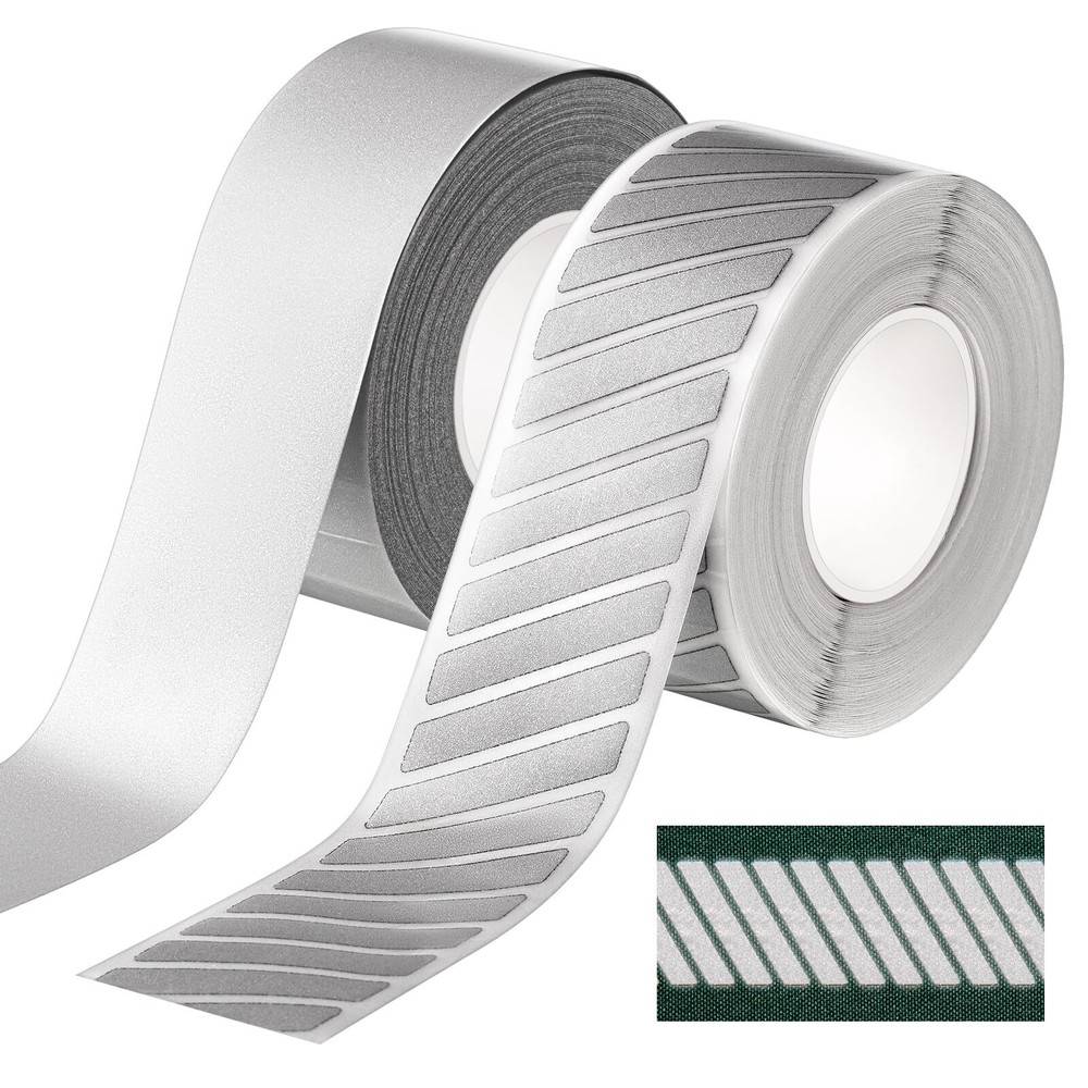 Crowye 2 Pcs 1 Inch x 10 Yard High Visibility Reflective Heat Transfer Vinyl ...