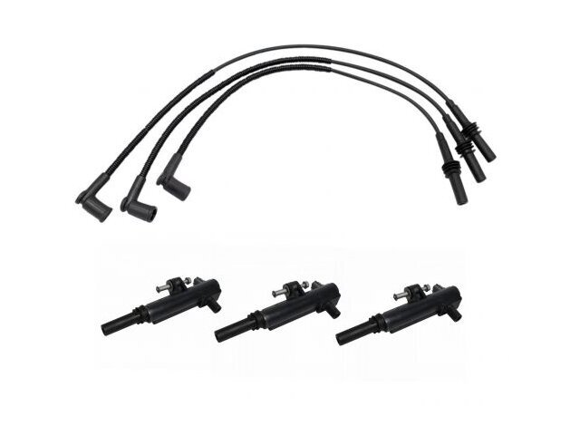 Ignition Coil and Spark Plug Wire Set fits Ram 1500 2009-2010 3.7L V6 17HRFD
