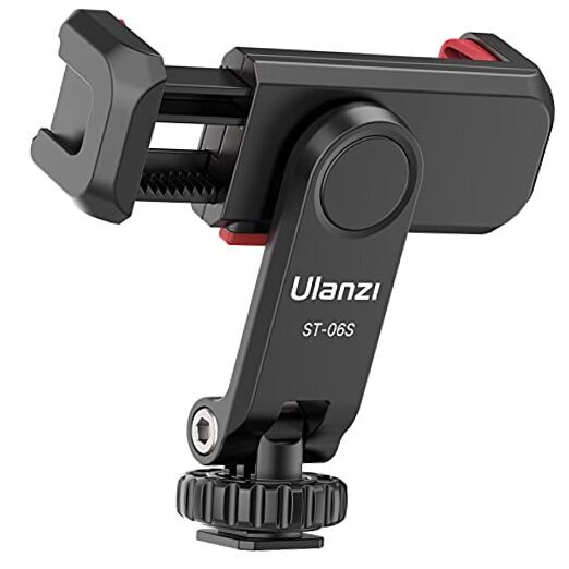 ST-06S Phone Tripod Mount, Universal Smartphone Mount Adapter with 2 Cold