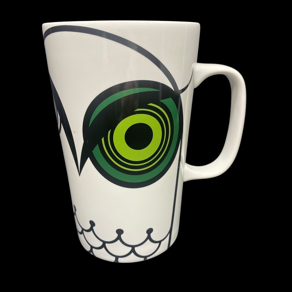 Starbucks 2014 Limited Edition Green Owl Tall Mug 16oz Coffee Tea Cup
