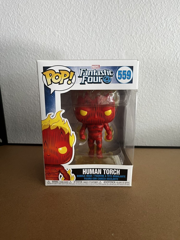 Fantastic Four 4 Funko POP! Marvel Human Torch Vinyl Bobble Head Figure 4