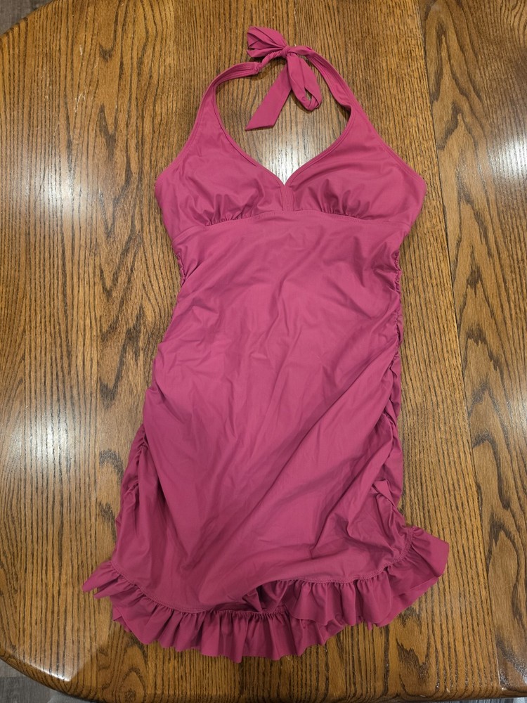 SPANX love your assets by sara blakely Size LG FIGURE FLATTERING halter swimsuit