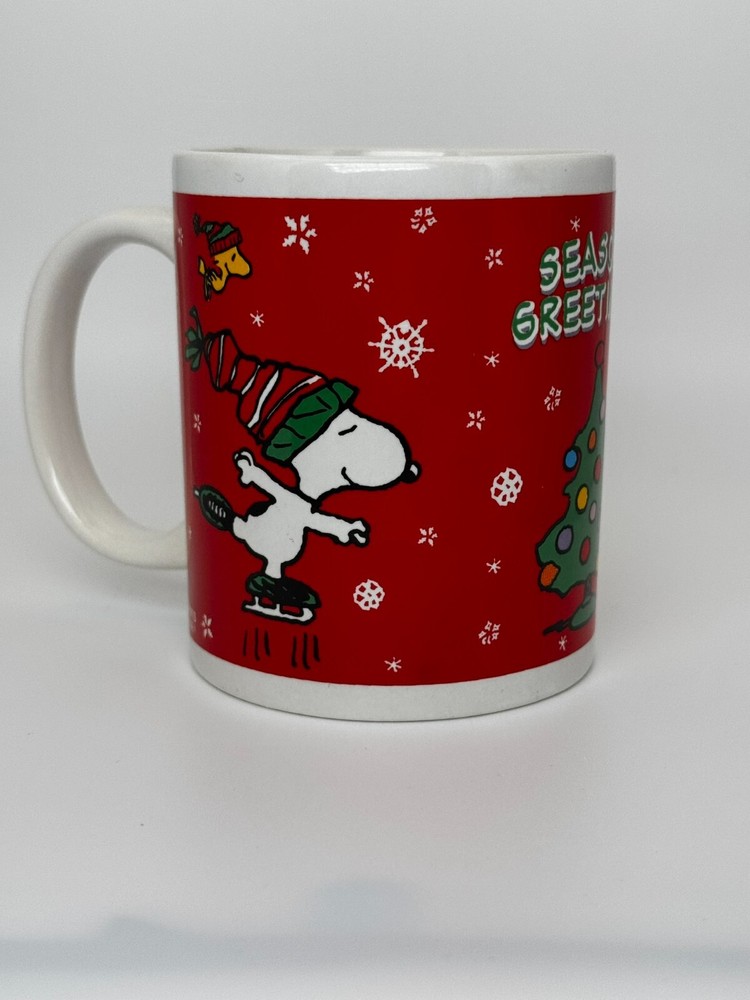 2011 Peanuts Snoopy & Woodstock Holiday Coffee Mug by Galerie