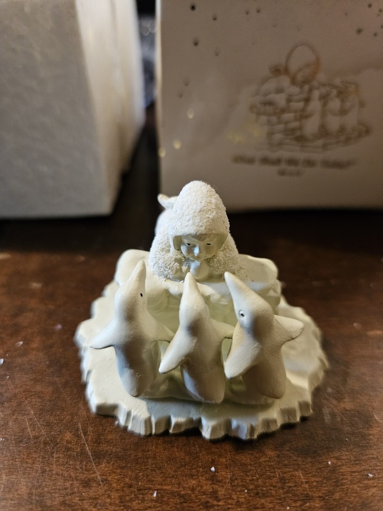 Snowbabies Miniature Figurine - What Shall We Do Today Collectible