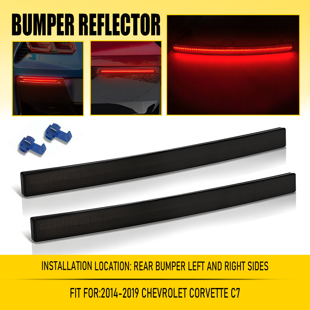 14-19 Chevy Corvette Driver/Passenger Rear Bumper Reflector Light  