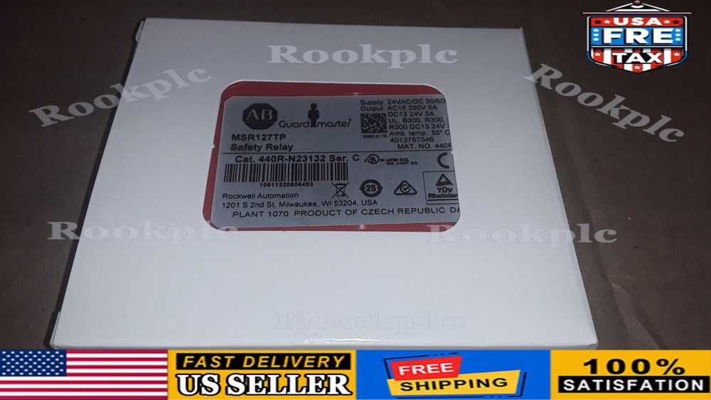 Allen Bradley 440R-N23132 GuardMaster MSR127TP Safety Relay US NEW