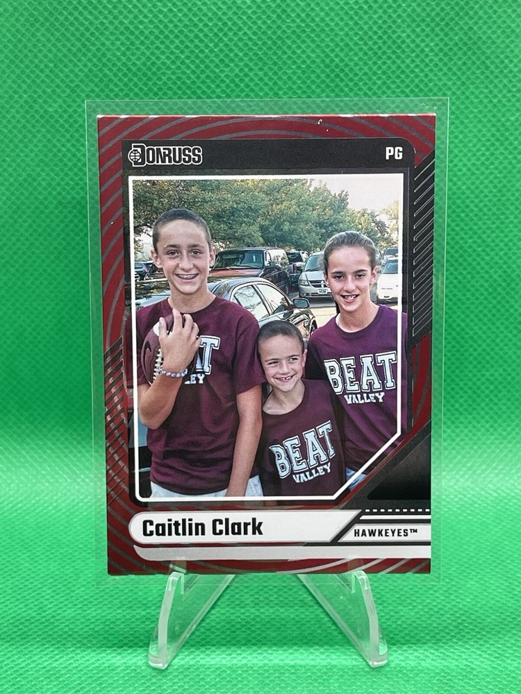 2023-24 Panini Caitlin Clark Collection Donruss #16 Target Foil Parallel Iowa