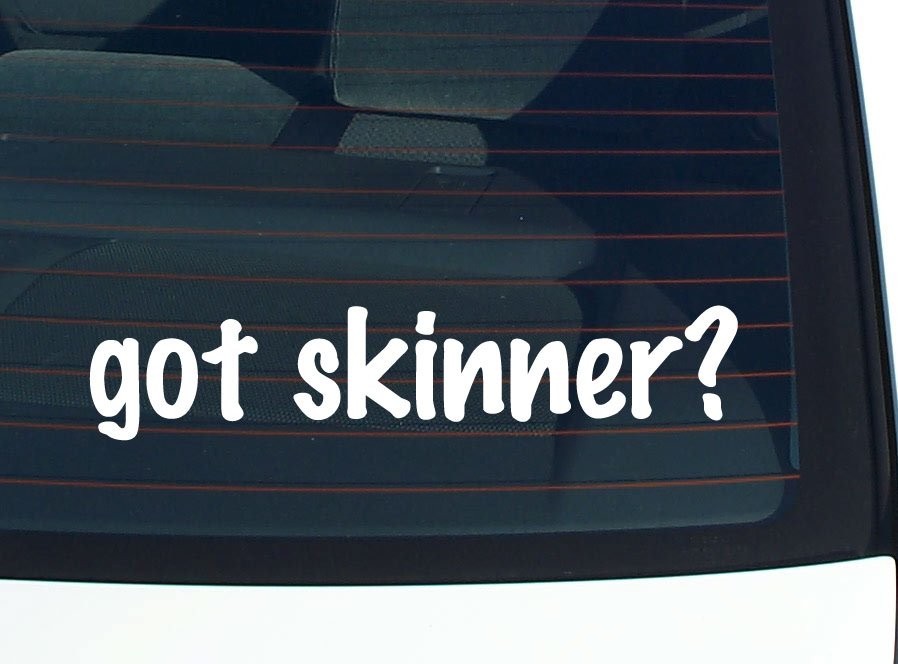 Skinny Pride Funny Last Name Car Decal Bumper Sticker Vinyl Window