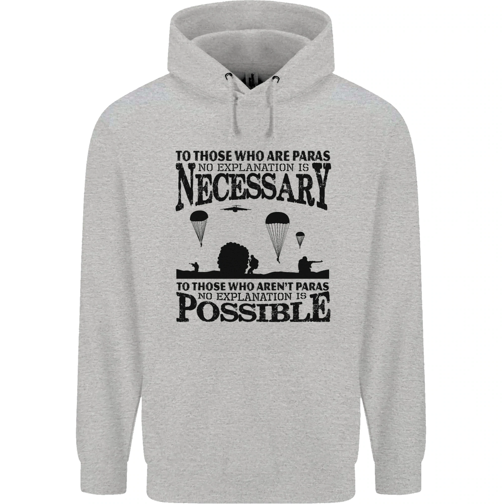 To Those The Parachute Regiment 1 2 3 Para Mens 80% Cotton Hoodie