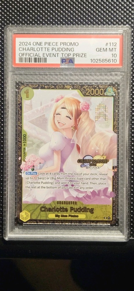 Charlotte Pudding (Championship 2024) OP03-112 One Piece Promotion Cards Foil