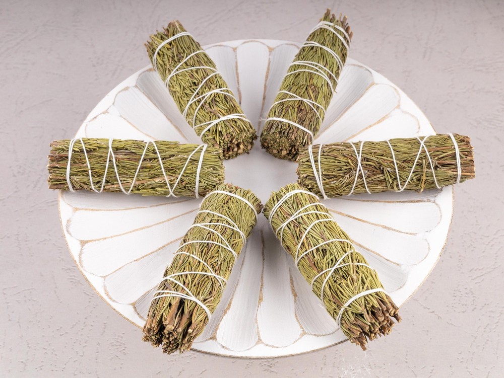 4 Inch Rosemary Sage Smudge Stick for Cleansing Protection Meditation Rituals